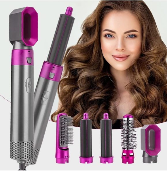 Secador rizador de cabello 5 en 1