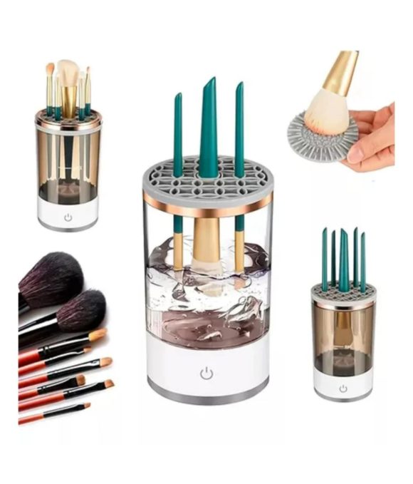 Limpiador De Brochas De Maquillaje Eléctrico