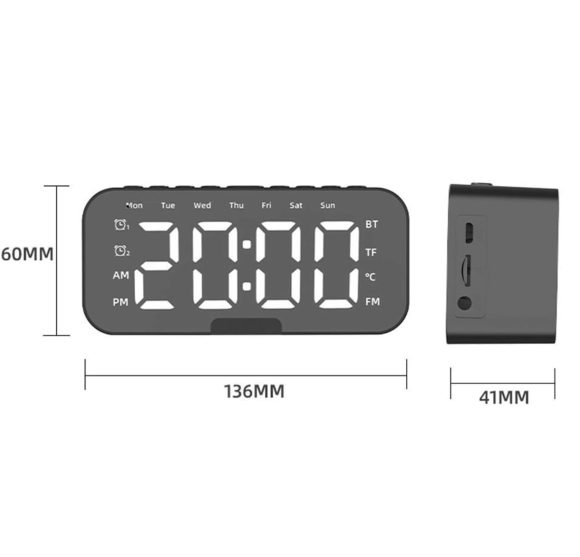 Reloj Digital Con Parlante Bluetooth - Imagen 3