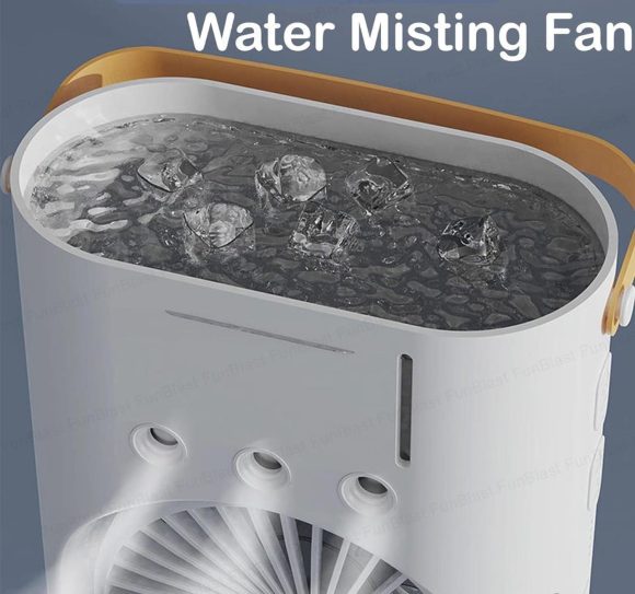 Ventilador Doble Con Humificador De Aire - Imagen 3