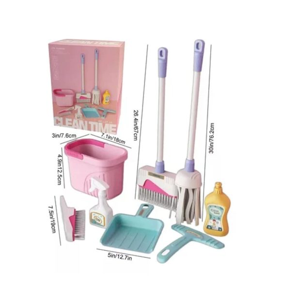 Juguete De Limpieza Para Niños Set De Aseo 8 Piezas - Imagen 2