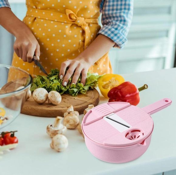 Rallador Multifuncional De Fruta Y Verdura Con Contenedor - Imagen 2