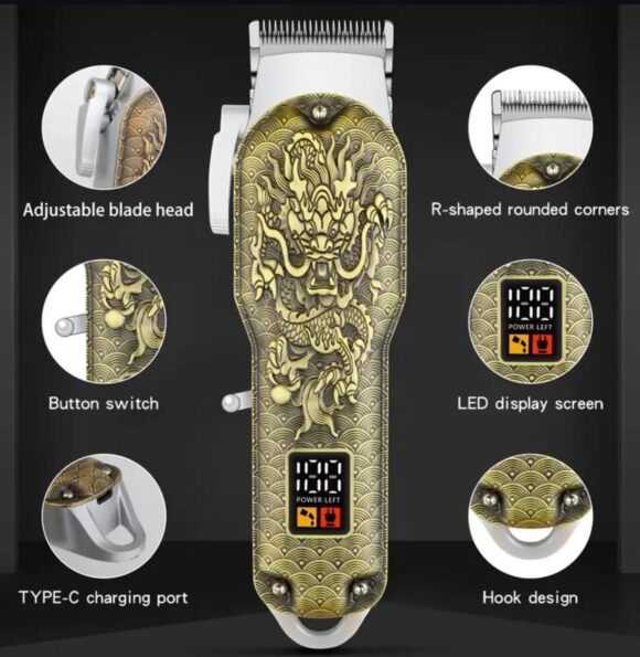 Maquina Cortadora De Cabello Recargable USB - Imagen 3